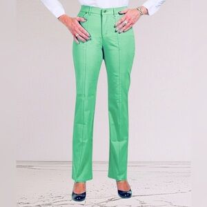 NEW, Simon Chang Denim, Mint Green Straight Leg Pants, Size 8